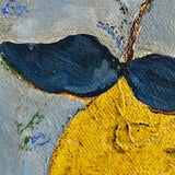 “Lemons on Grey Blue”