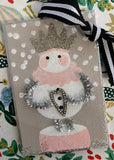 Snow People Ornament | Pink Princess